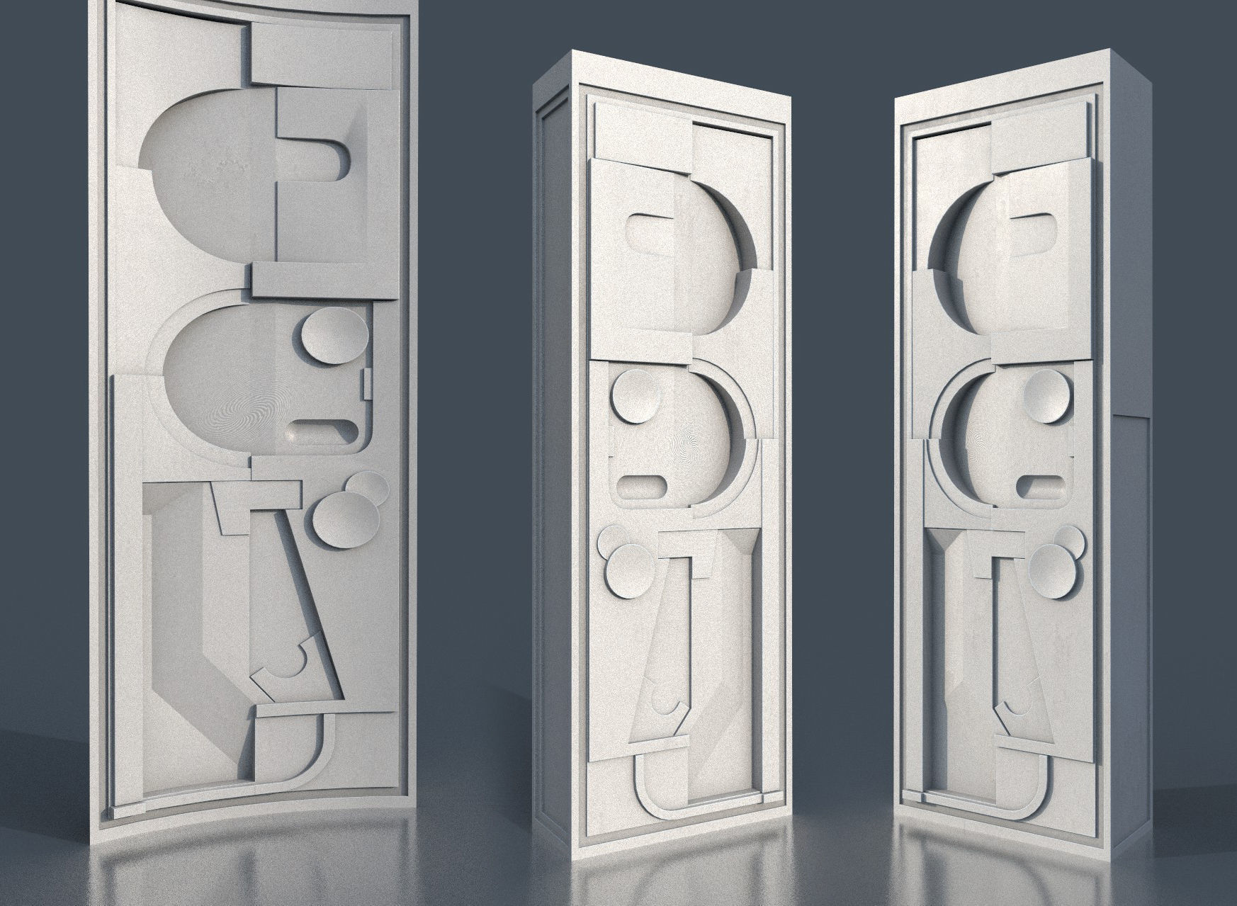 CloudCity Upper Corridors Asset Packs Low-poly 3D model_85