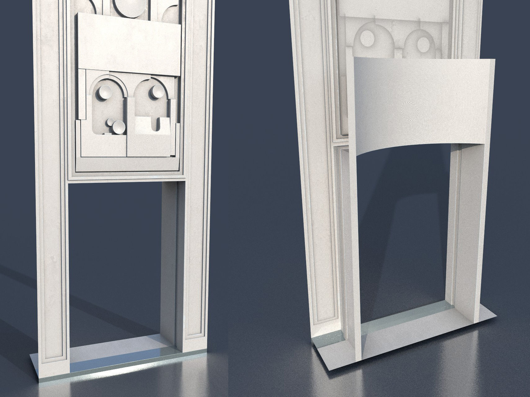 CloudCity Upper Corridors Asset Packs Low-poly 3D model_35