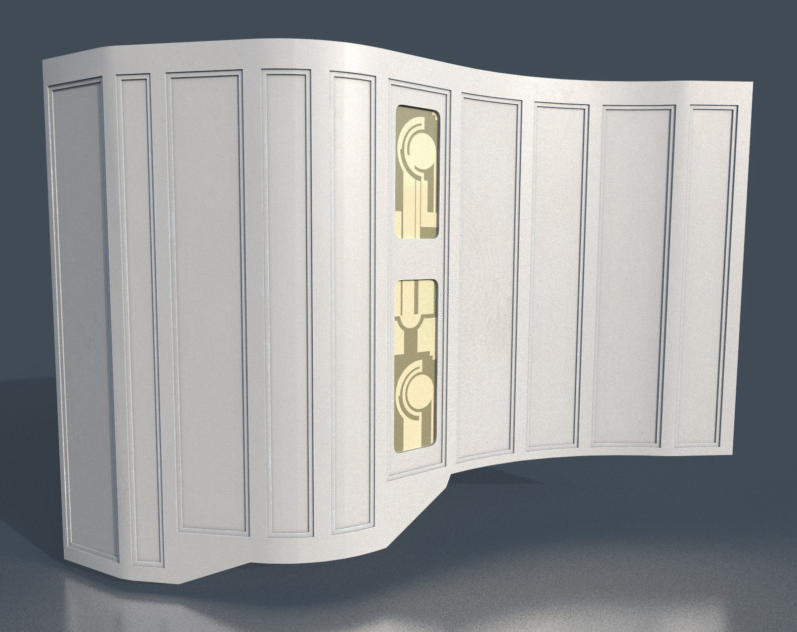 CloudCity Upper Corridors Asset Packs Low-poly 3D model_74