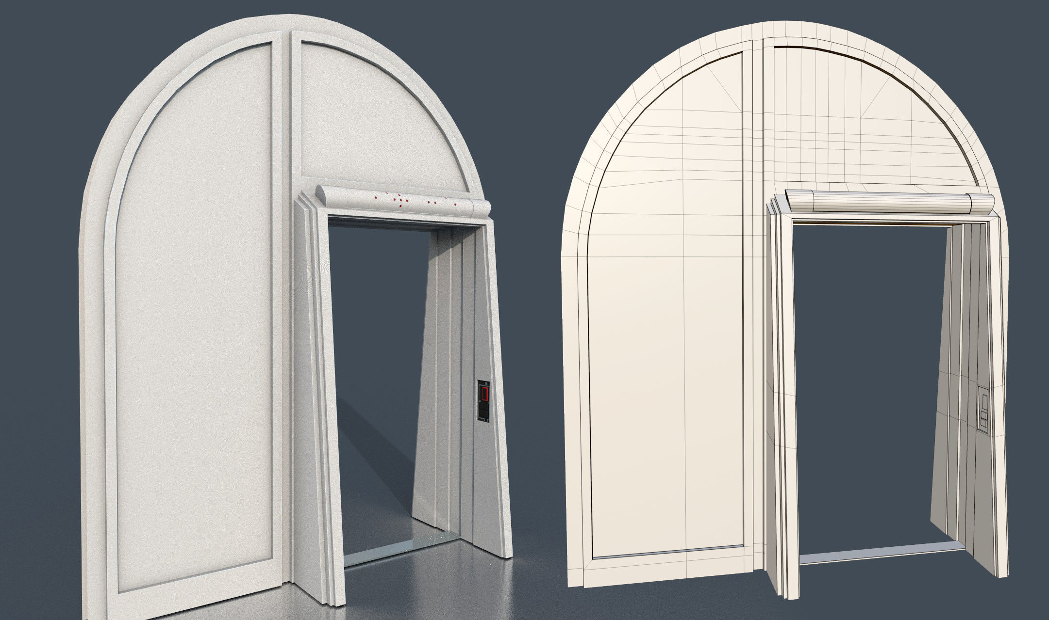 CloudCity Upper Corridors Asset Packs Low-poly 3D model_53