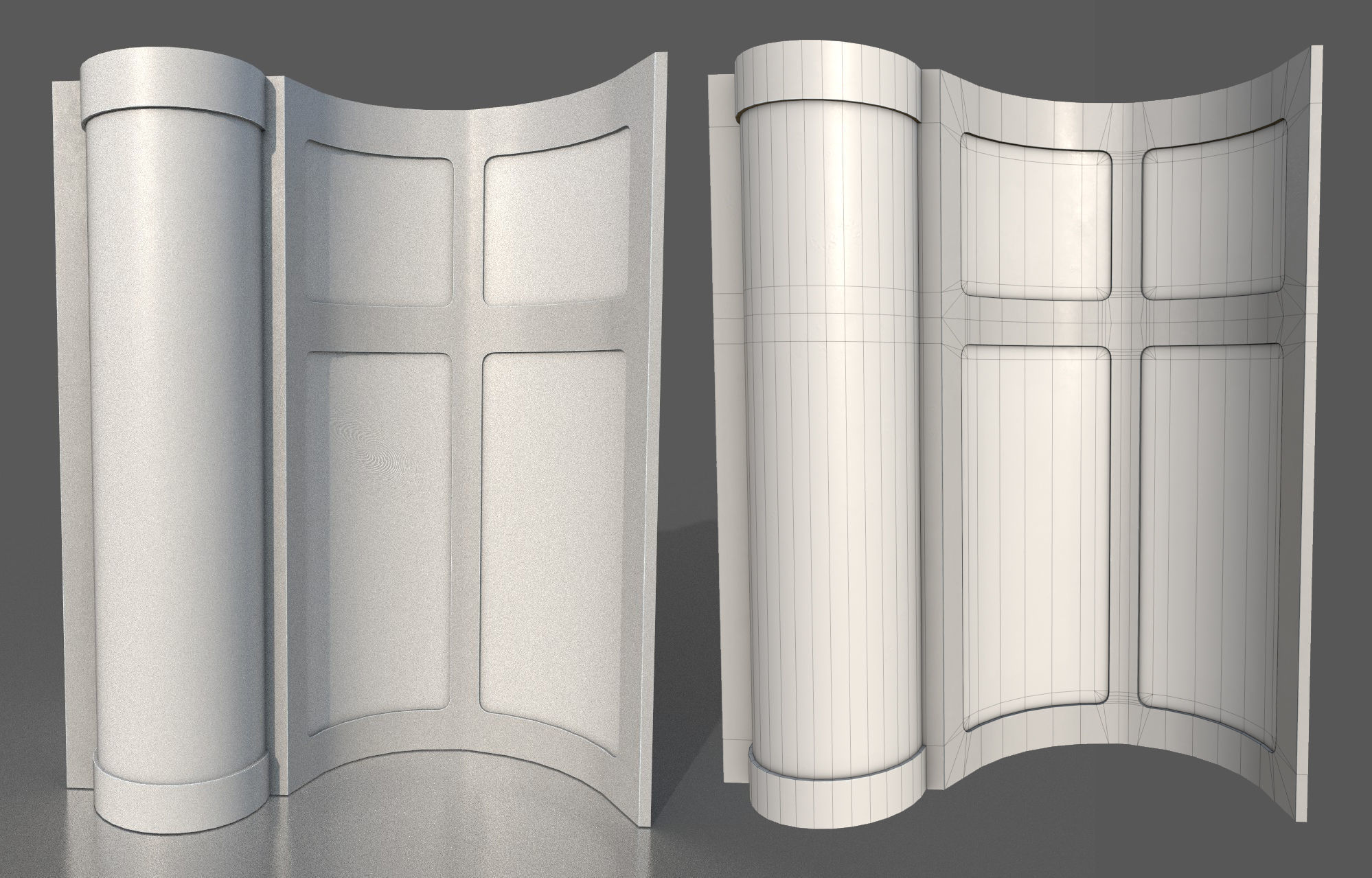 CloudCity Upper Corridors Asset Packs Low-poly 3D model_78
