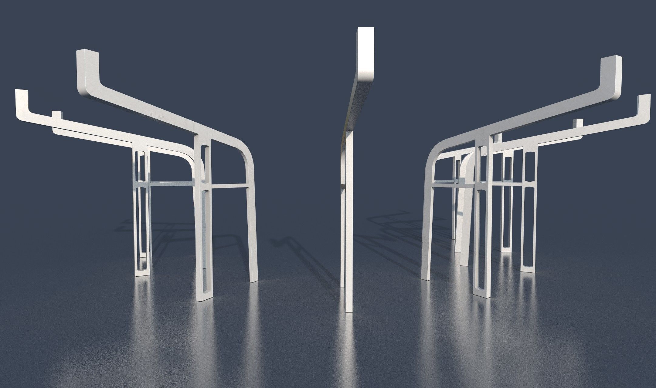 CloudCity Upper Corridors Asset Packs Low-poly 3D model_37