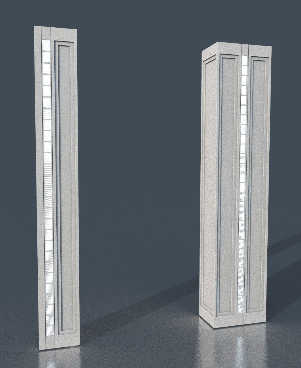 CloudCity Upper Corridors Asset Packs Low-poly 3D model_82