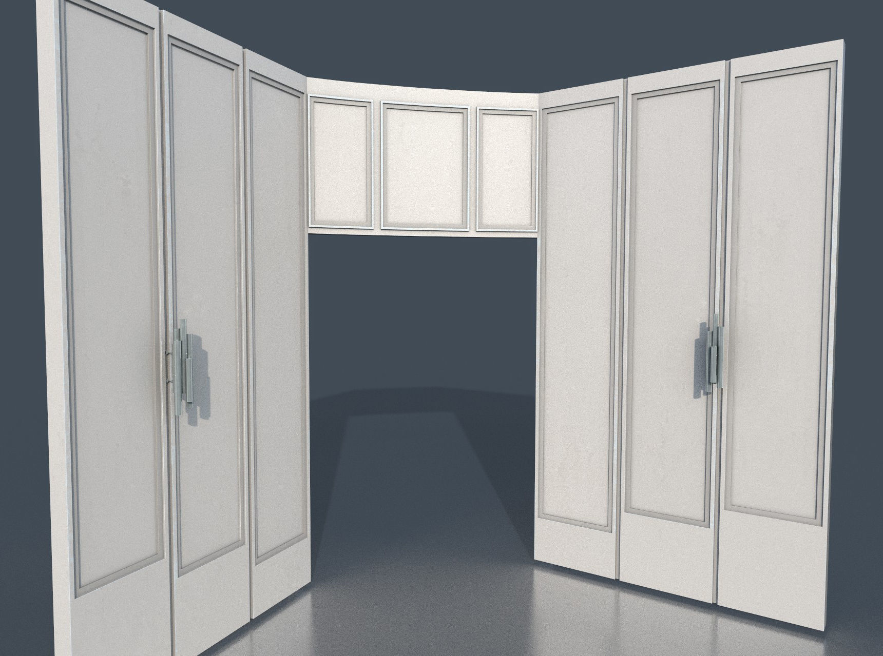 CloudCity Upper Corridors Asset Packs Low-poly 3D model_90
