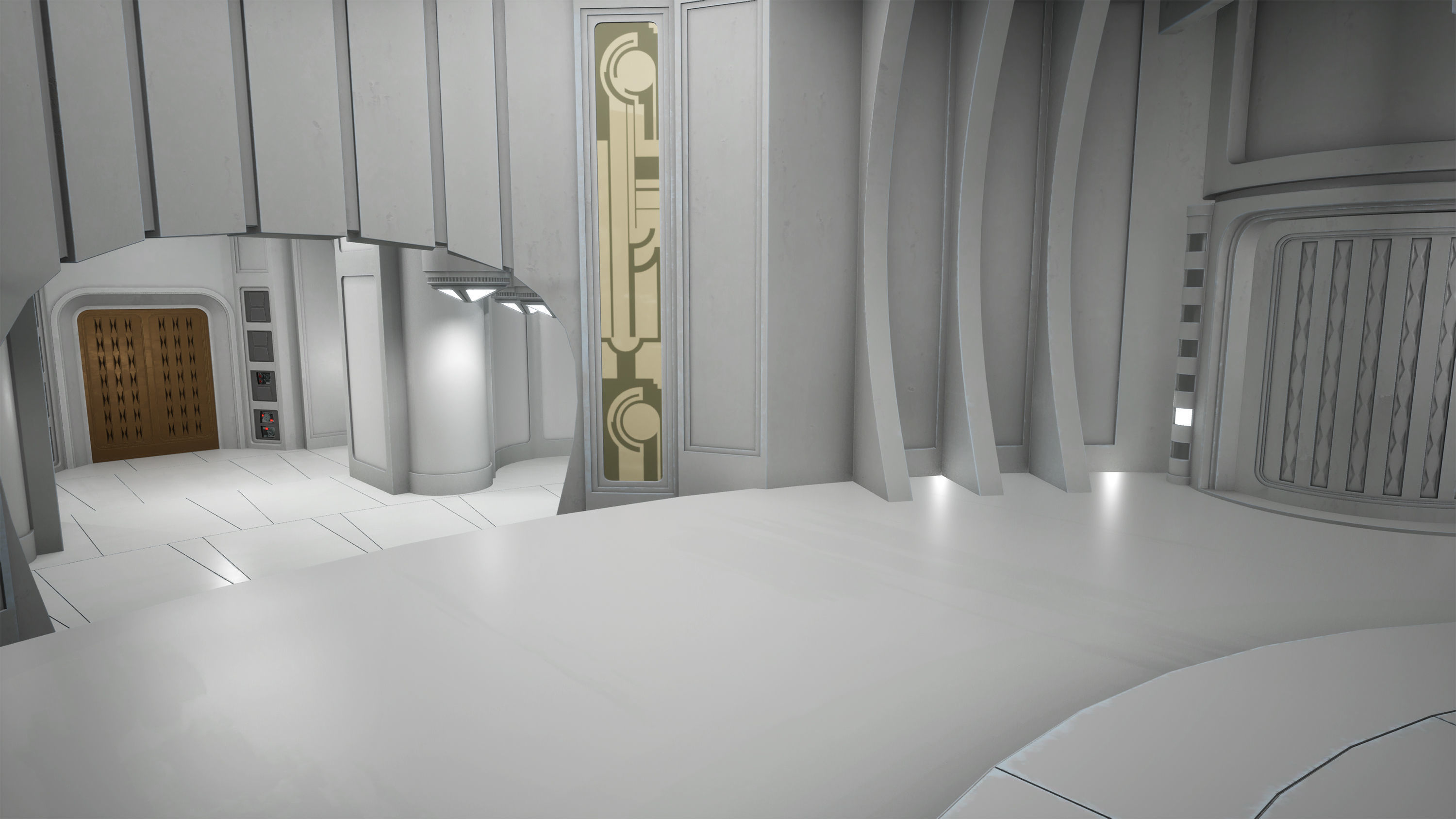 CloudCity Upper Corridors Asset Packs Low-poly 3D model_2