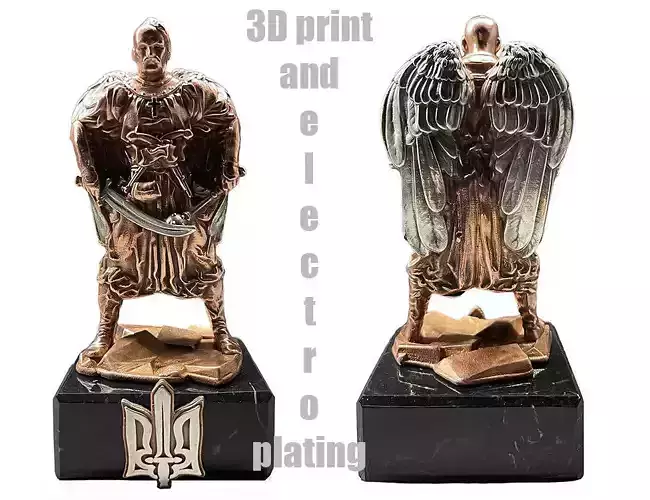 Cossack with wings 3D model