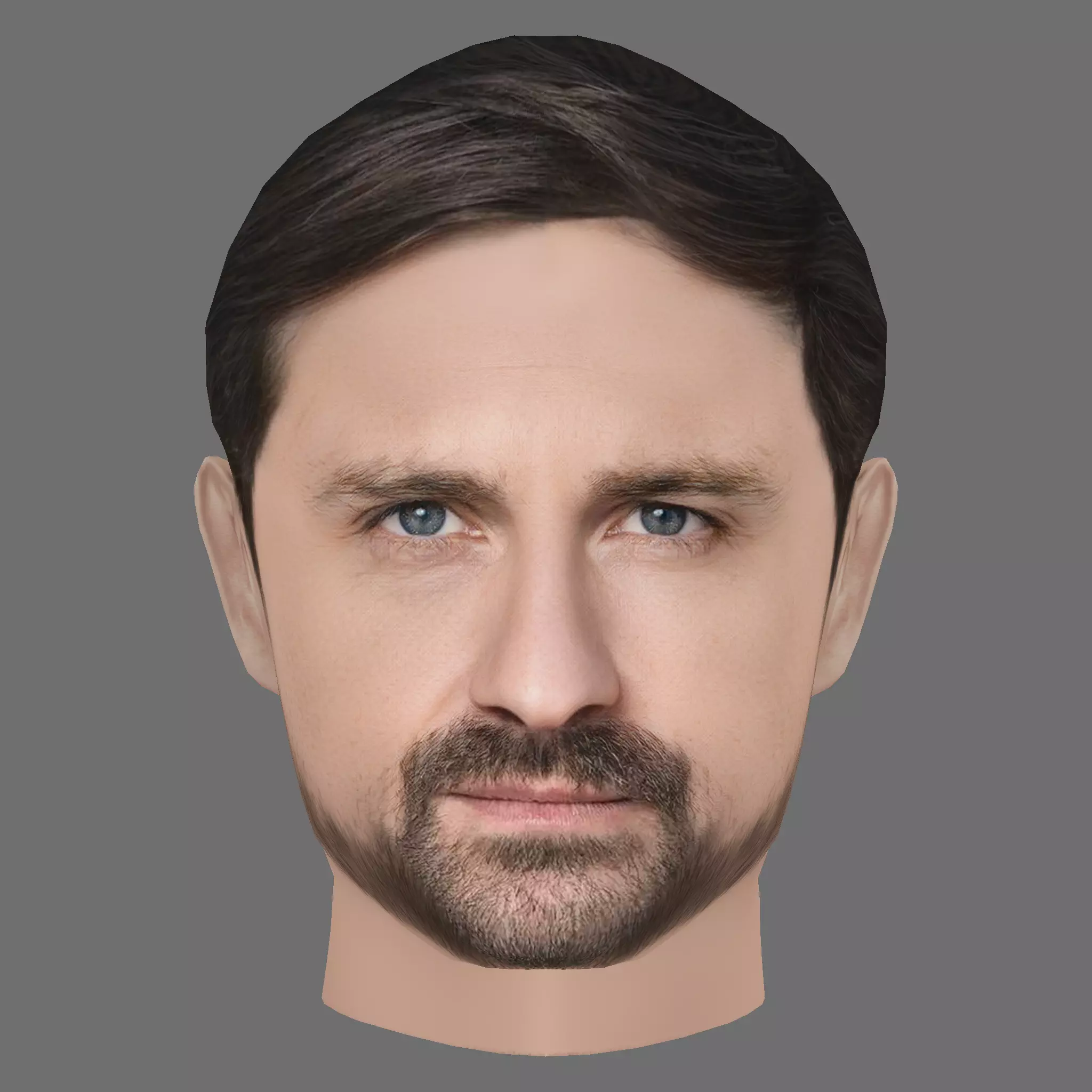 Alex Skarbek Head - Low poly head for game Low-poly 3D model