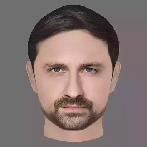 Alex Skarbek Head - Low poly head for game