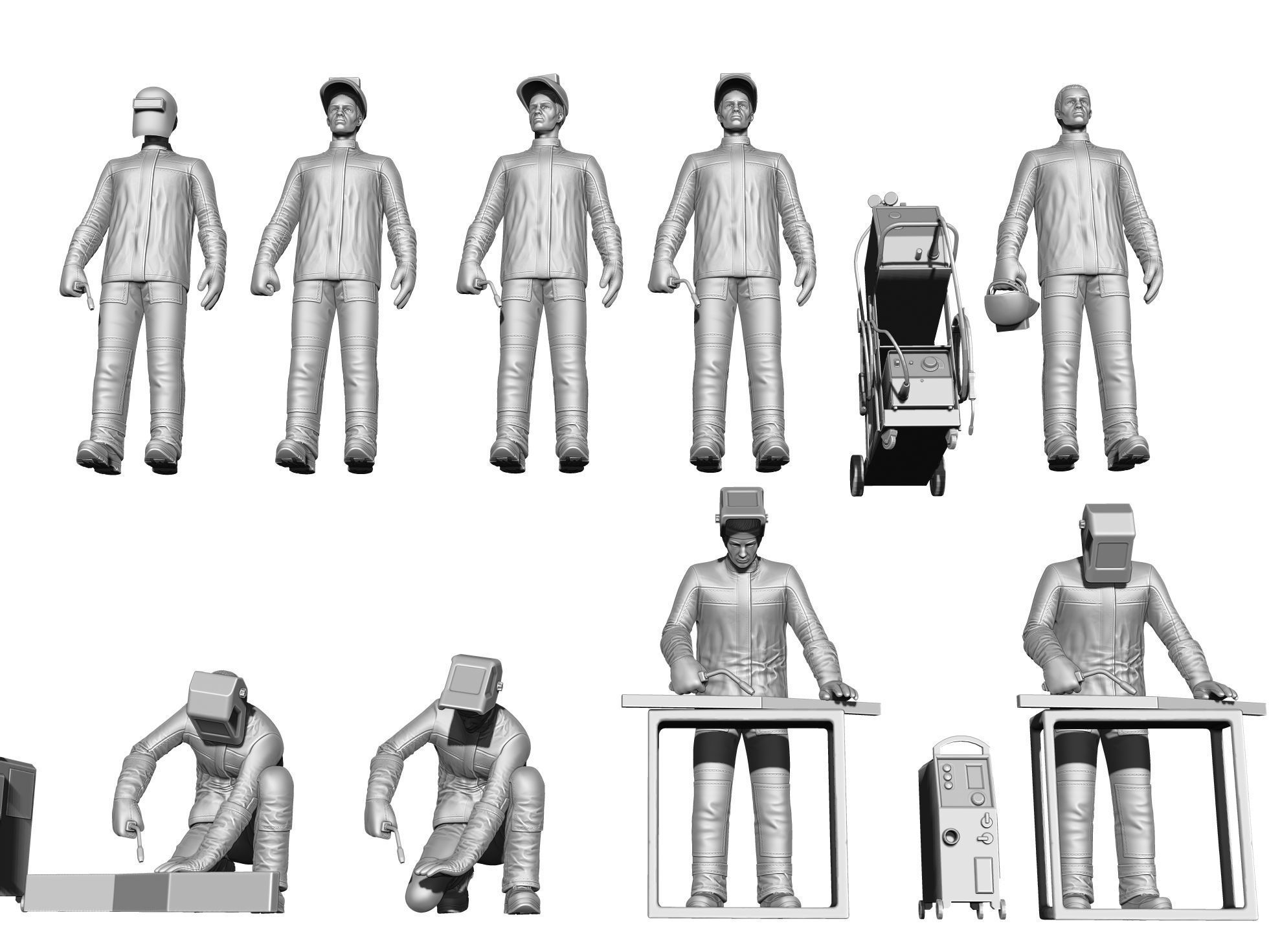 Welders and masks for 3D printing STL 3D print model_4