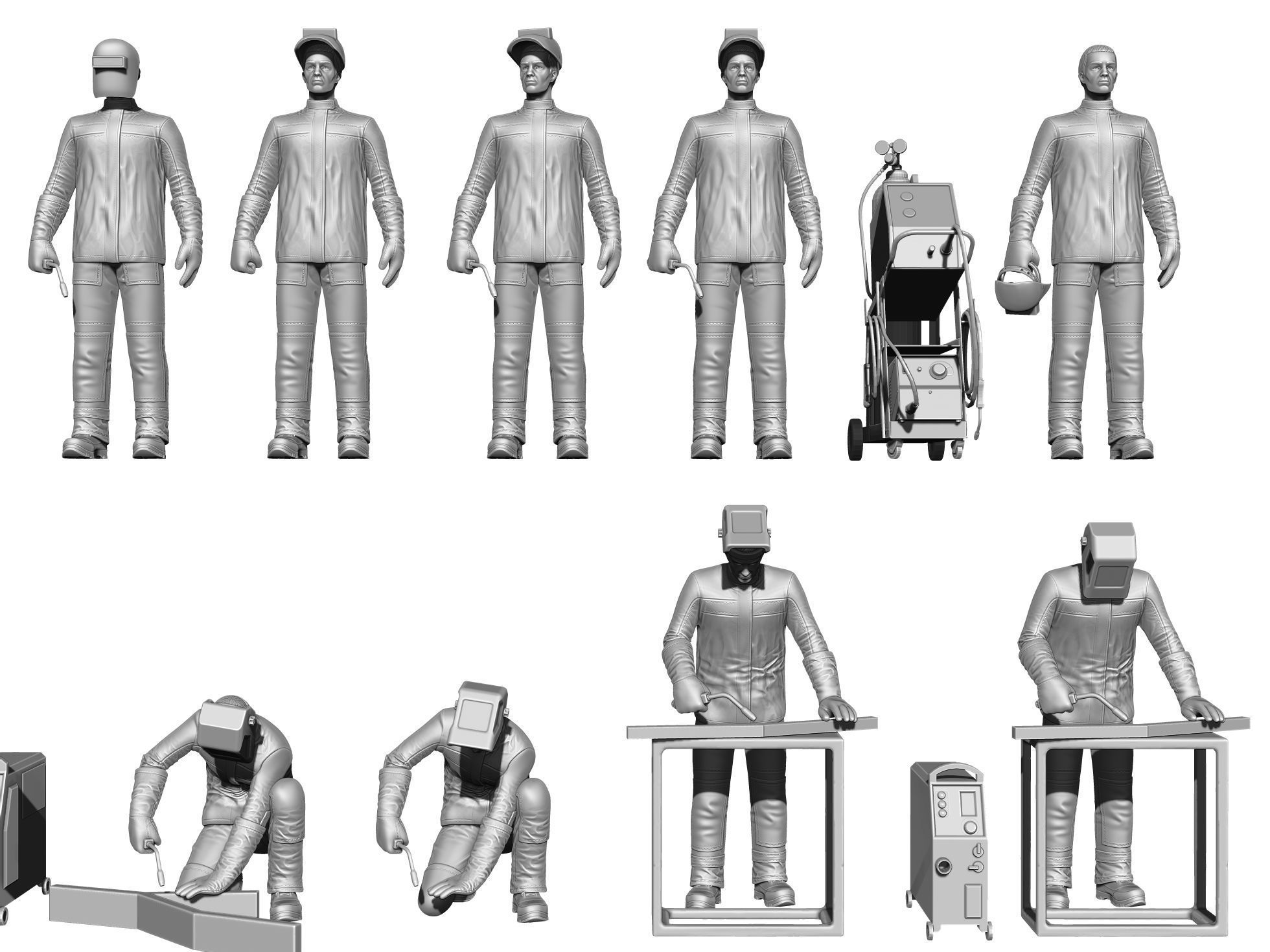Welders and masks for 3D printing STL 3D print model_2