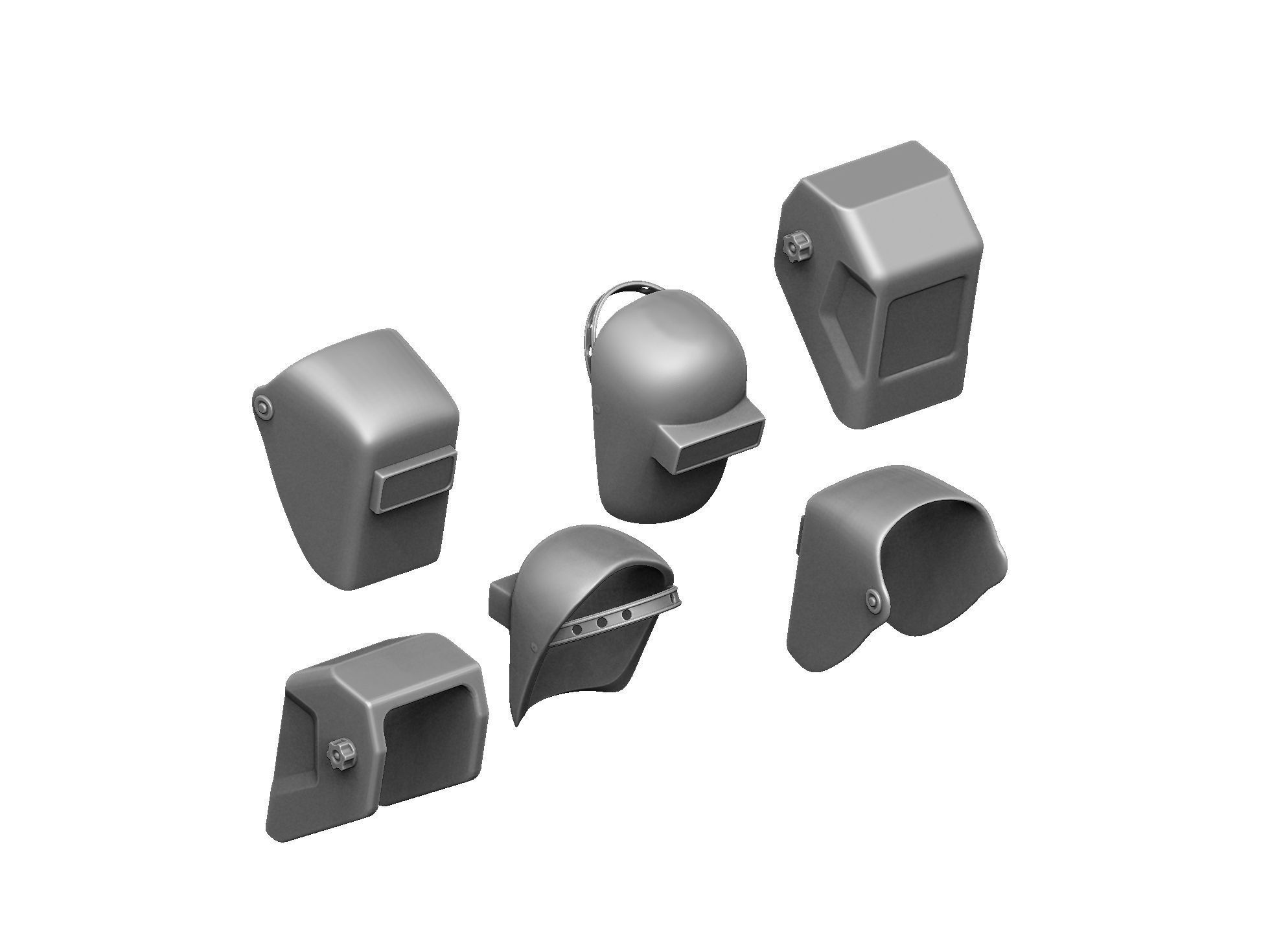Welders and masks for 3D printing STL 3D print model_17