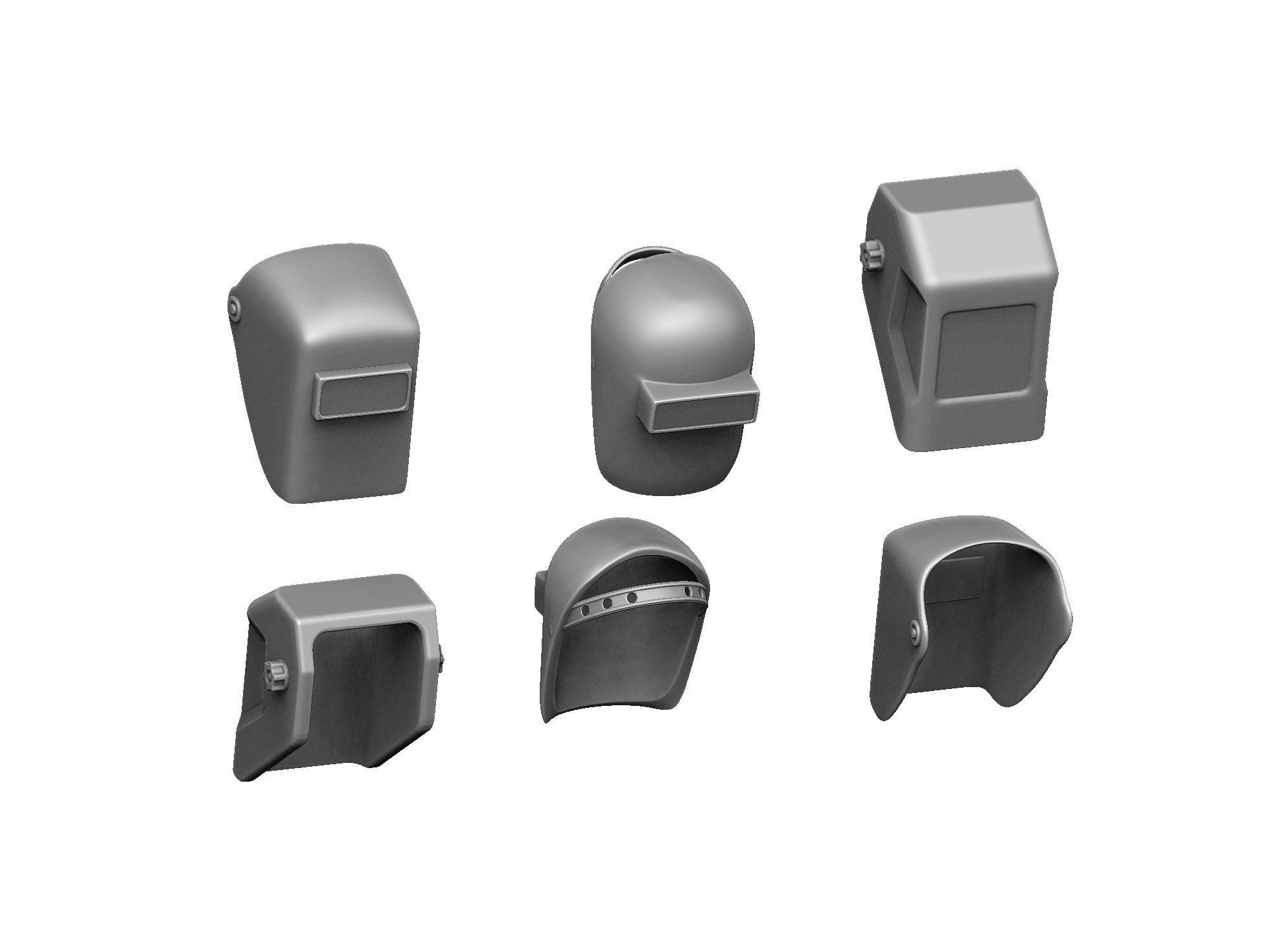 Welders and masks for 3D printing STL 3D print model_11