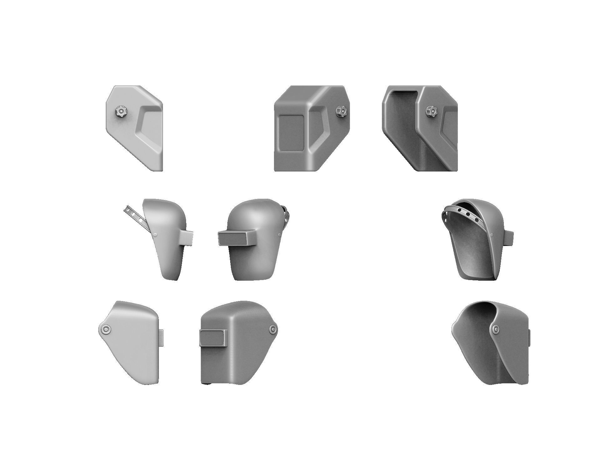 Welders and masks for 3D printing STL 3D print model_5