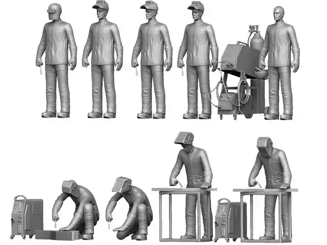 Welders and masks for 3D printing STL 3D print model