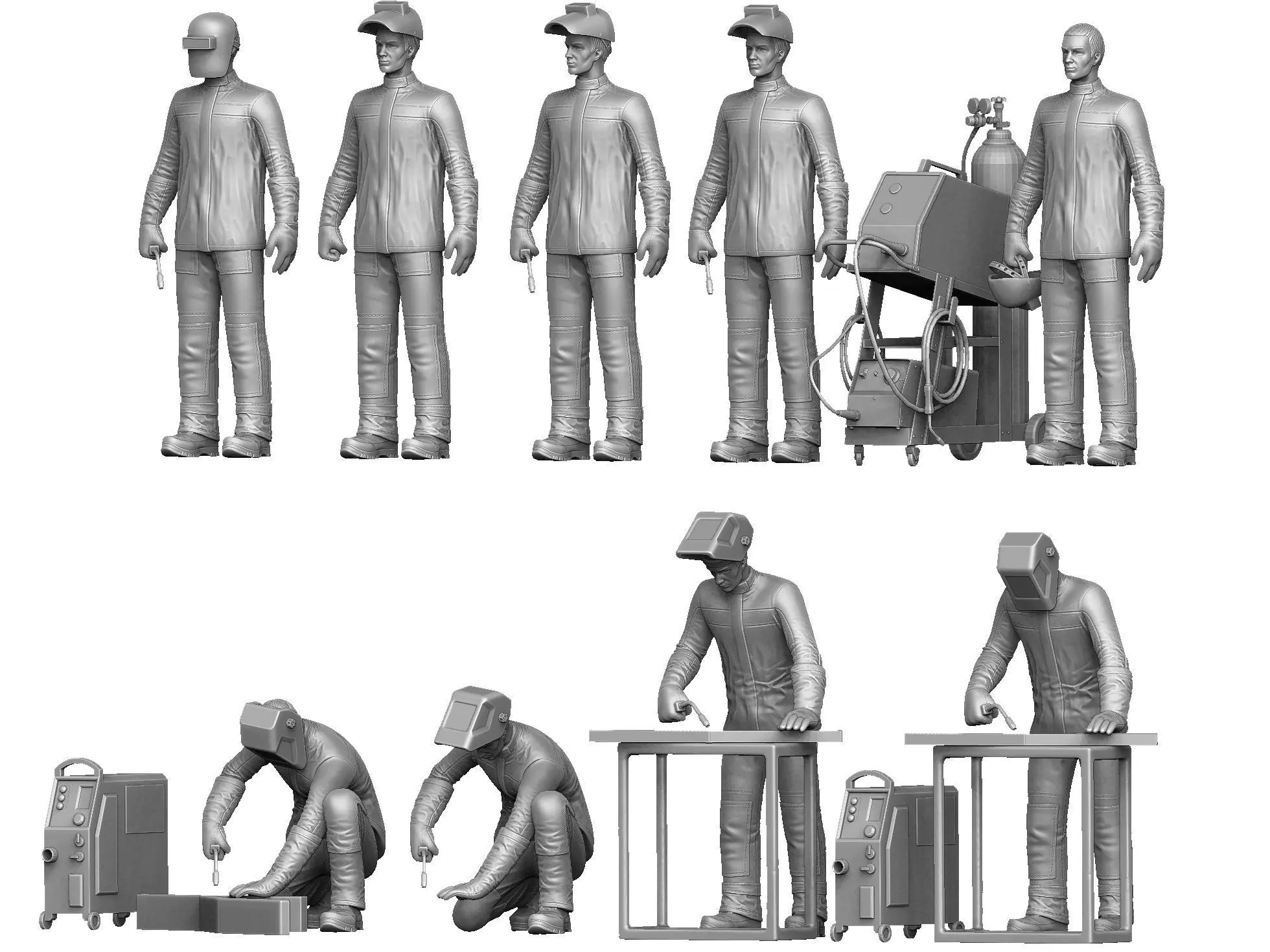 Welders and masks for 3D printing STL 3D print model_0