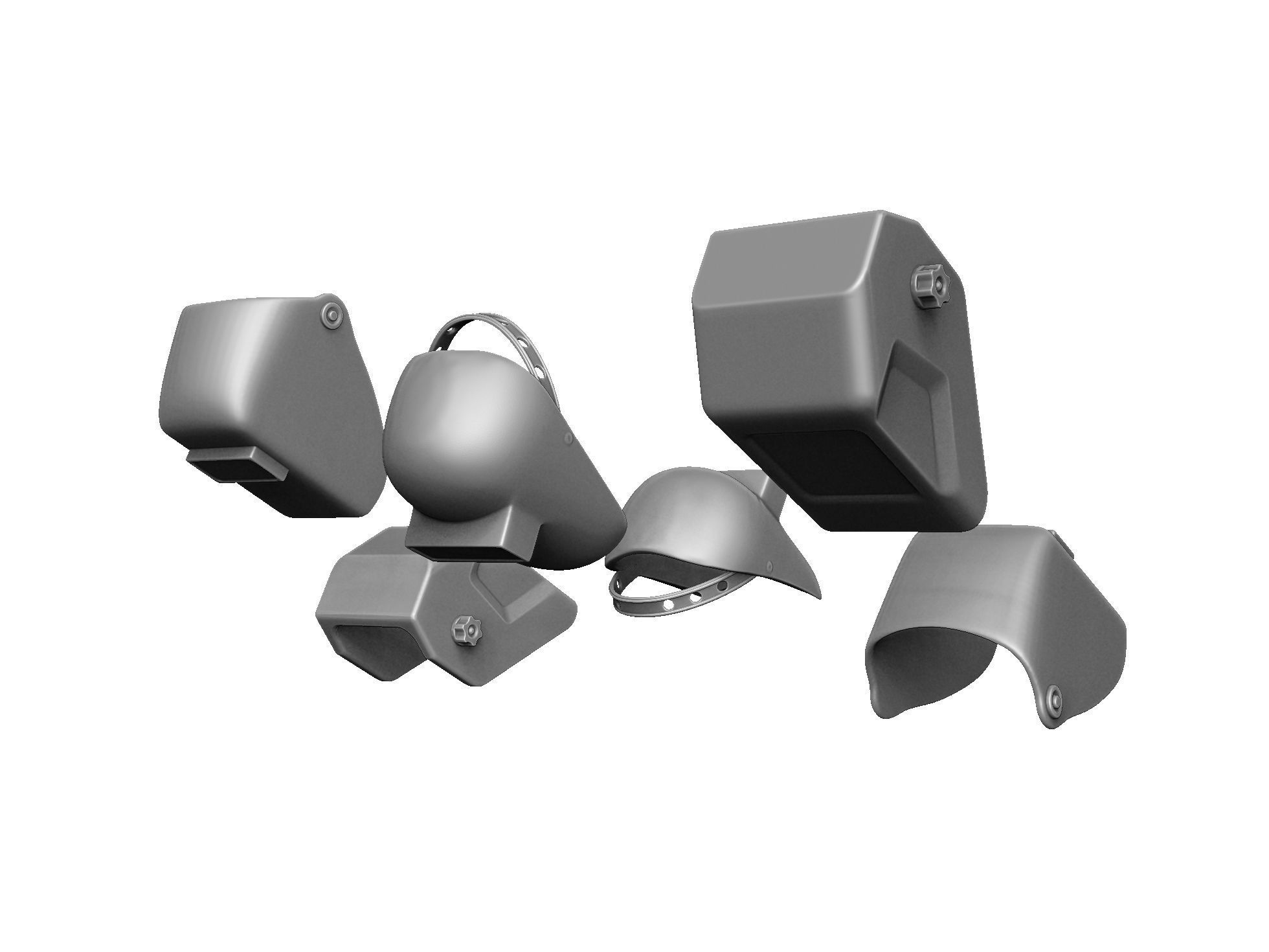 Welders and masks for 3D printing STL 3D print model_23