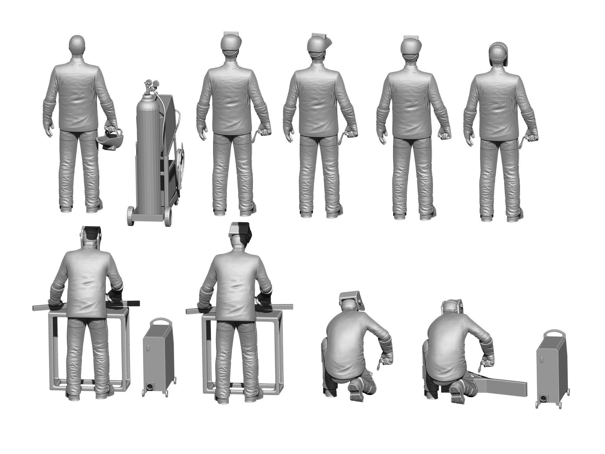 Welders and masks for 3D printing STL 3D print model_16