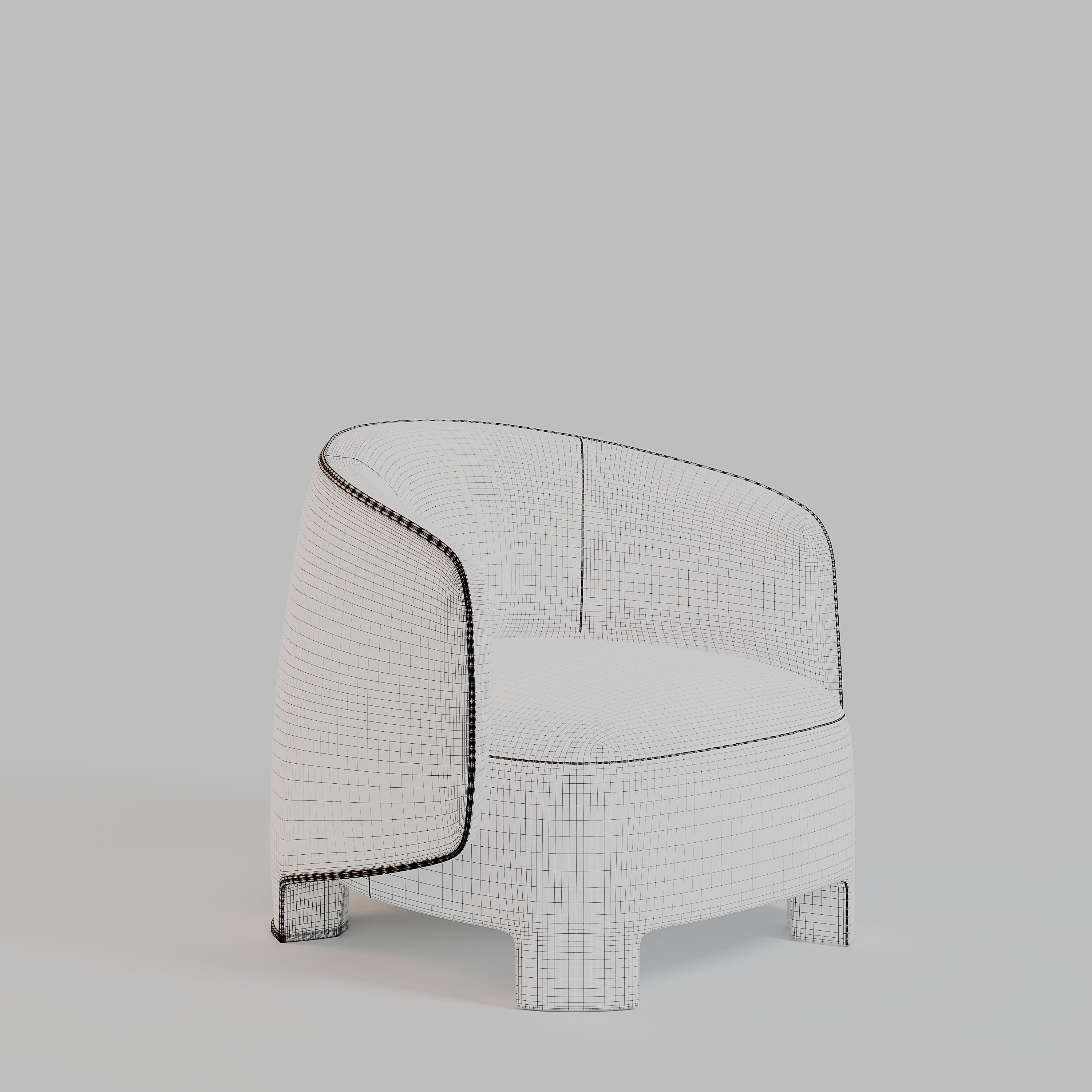 TARU SOFA SET by Designer Sebastian Herkner 3D model_12