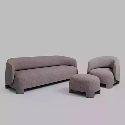 TARU SOFA SET by Designer Sebastian Herkner 3D model