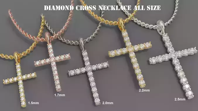 Diamond Cross Necklace 