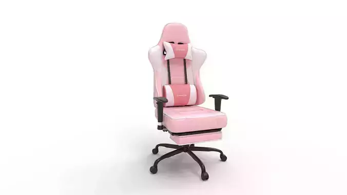 Gaming Chair with Massager Lumbar Support