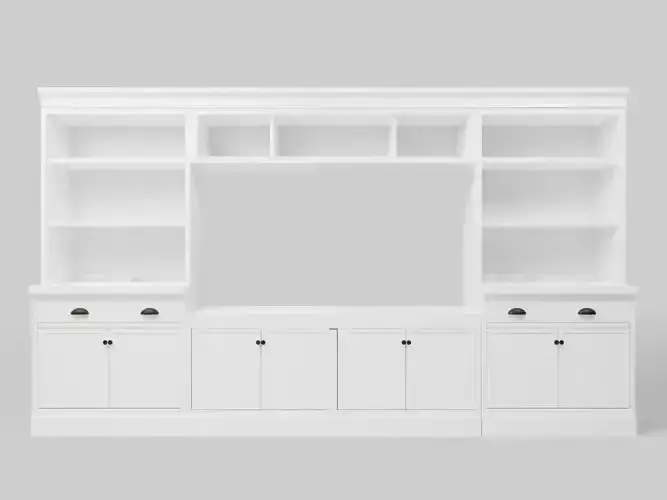 Aubrey 6 Piece Entertainment Center Pottery Barn ShowCase 3D model