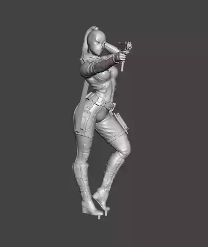 Lady Red 3D Model