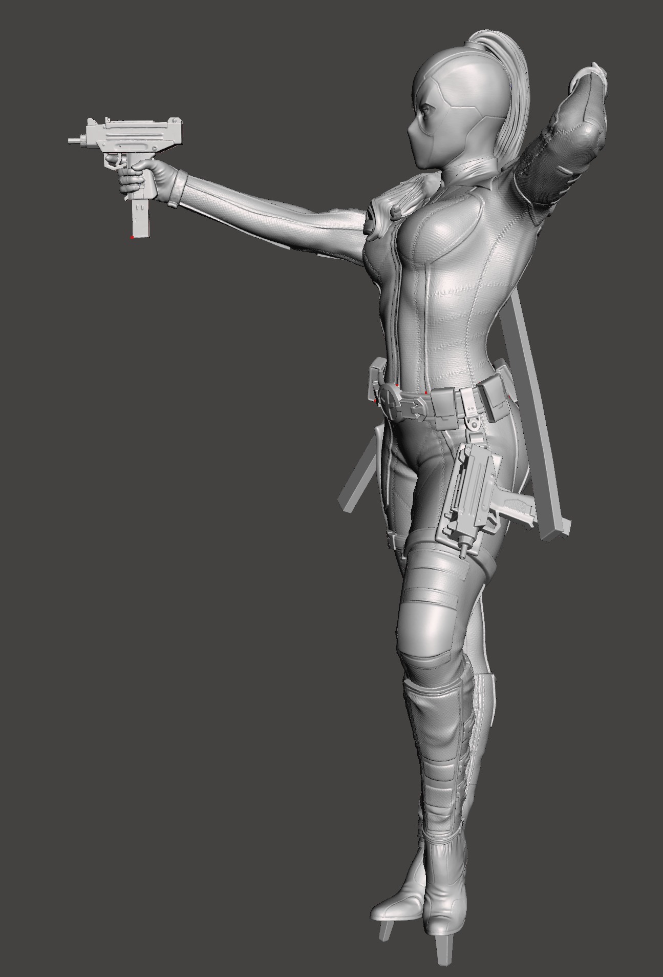 Lady Red 3D Model 3D print model_3
