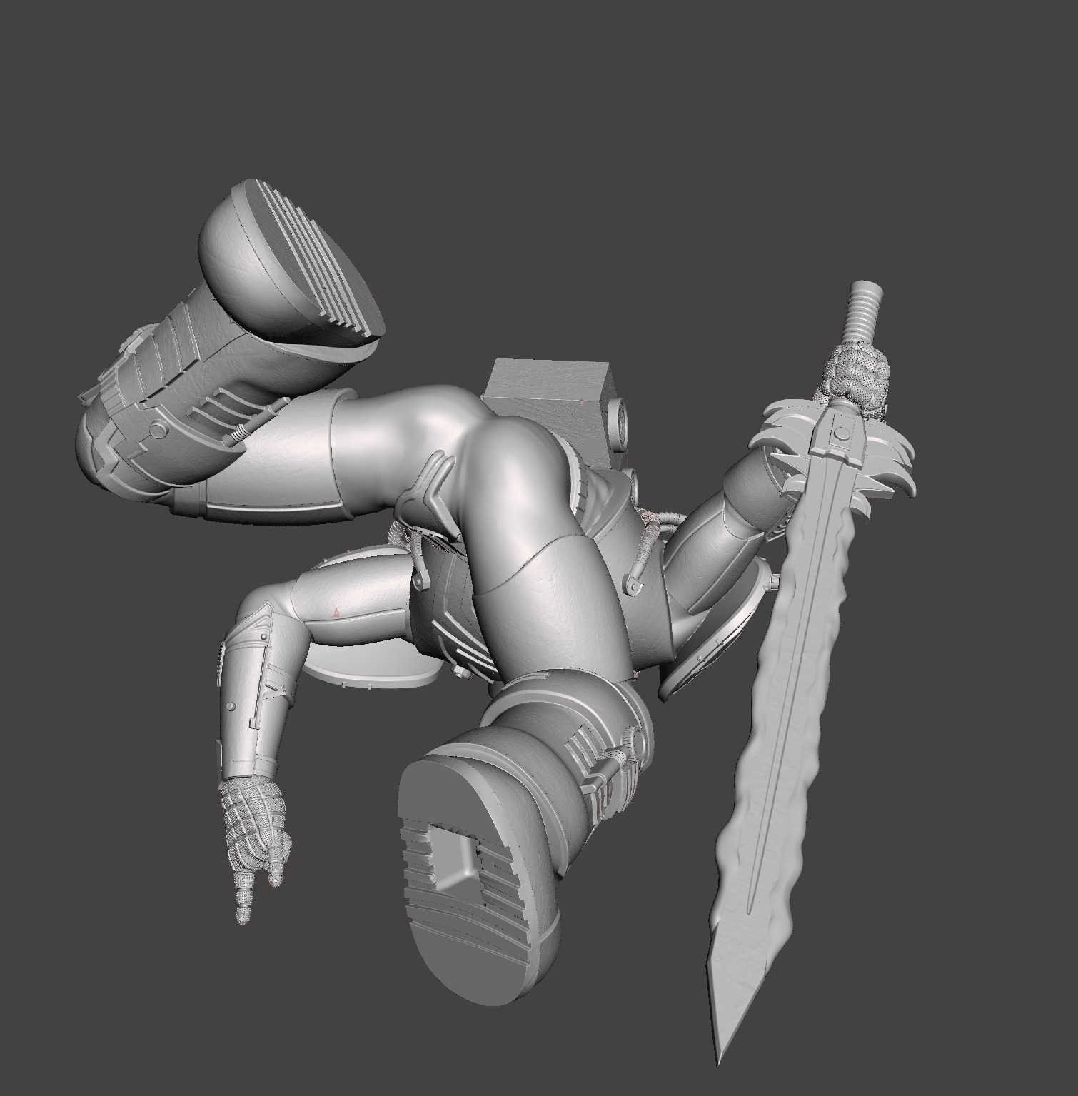 spiderman 3d model with base 3d print ready 3D print model_4