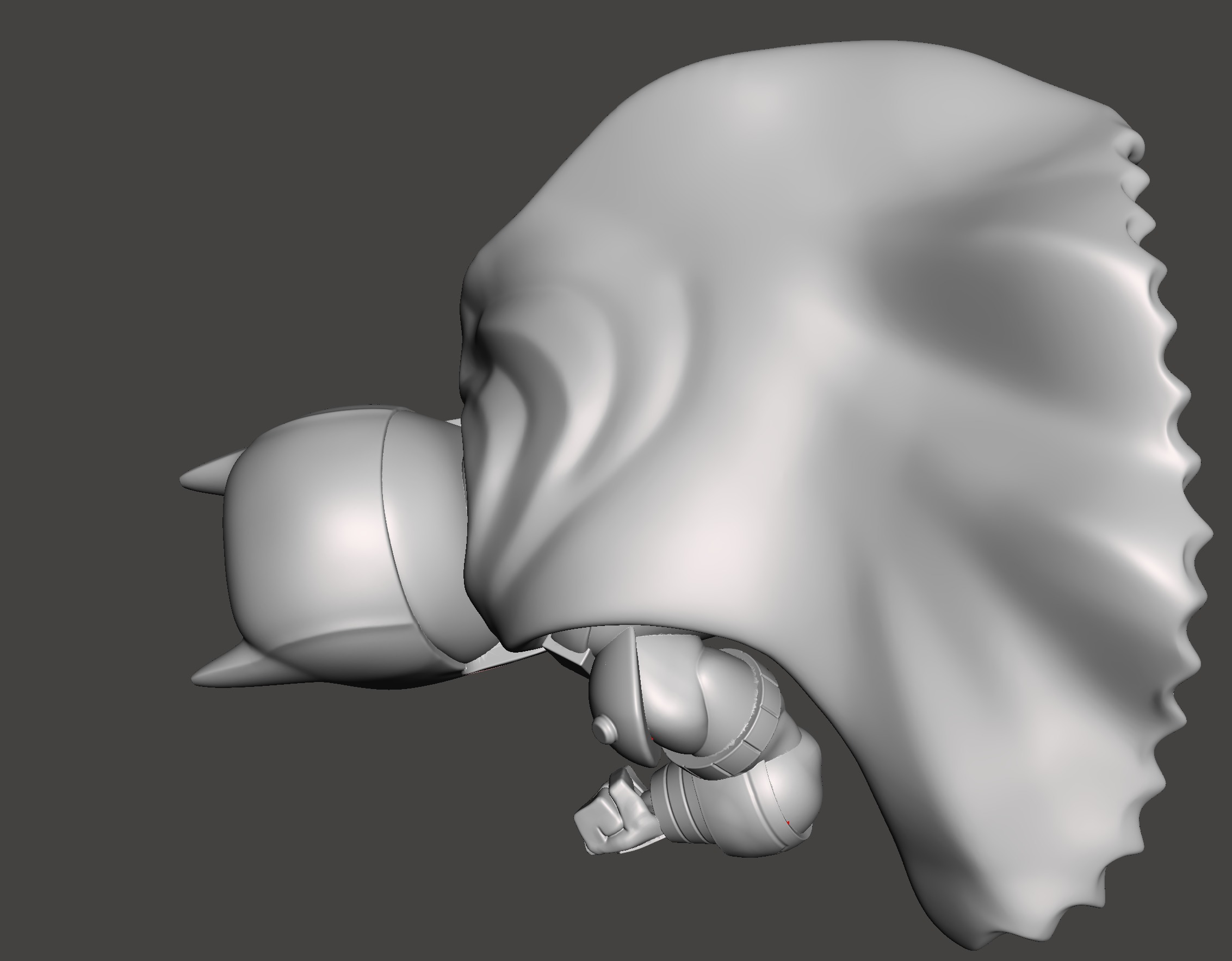 batman chibi 3d model with base ready for 3d print 3D print model_3