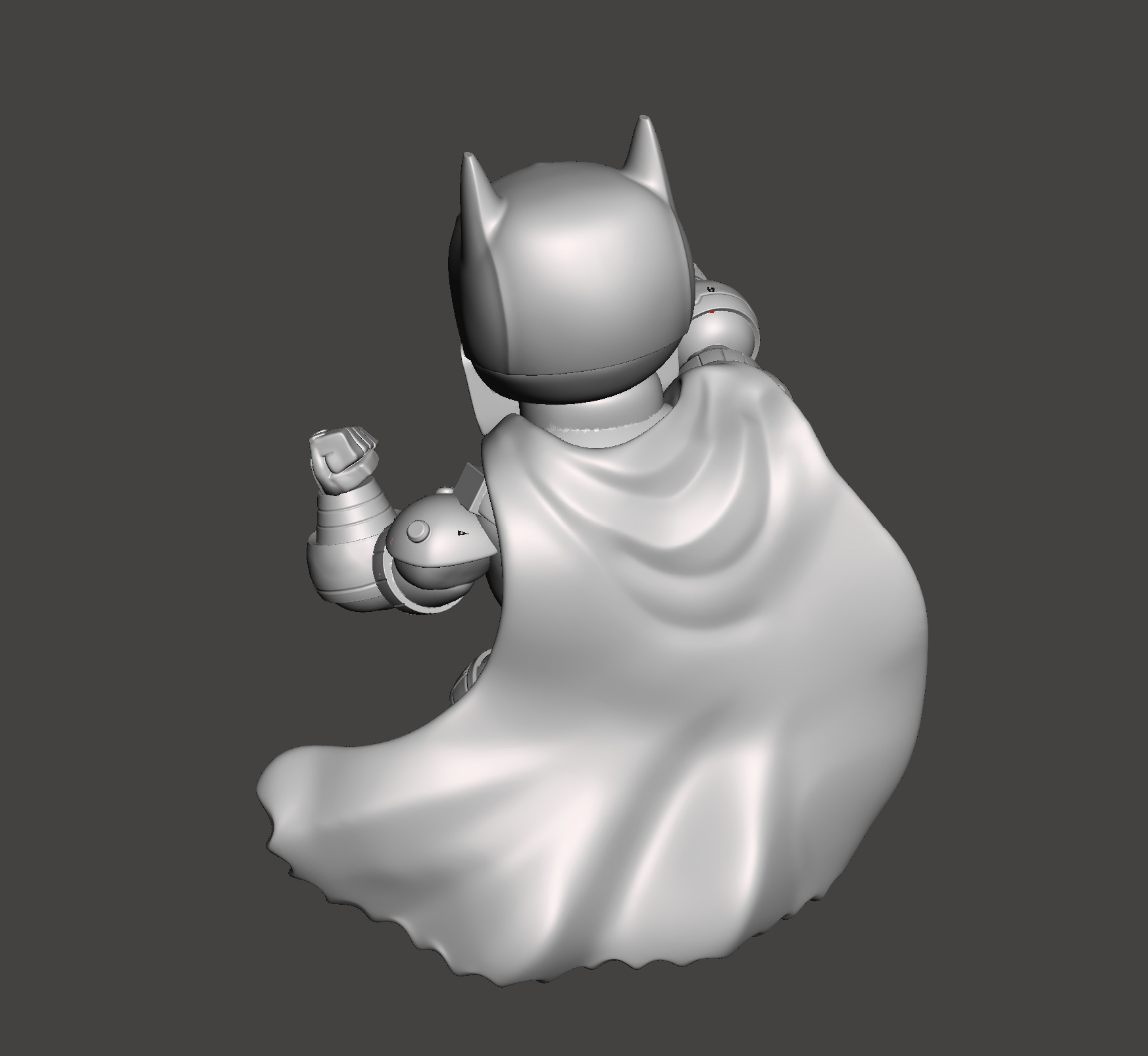 batman chibi 3d model with base ready for 3d print 3D print model_1
