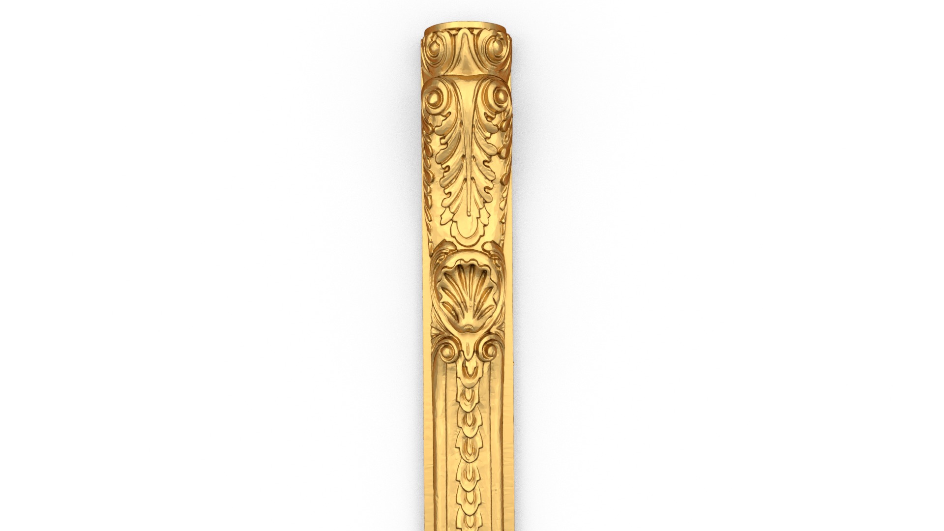 Classic decor ornament carved 03  3D model_1