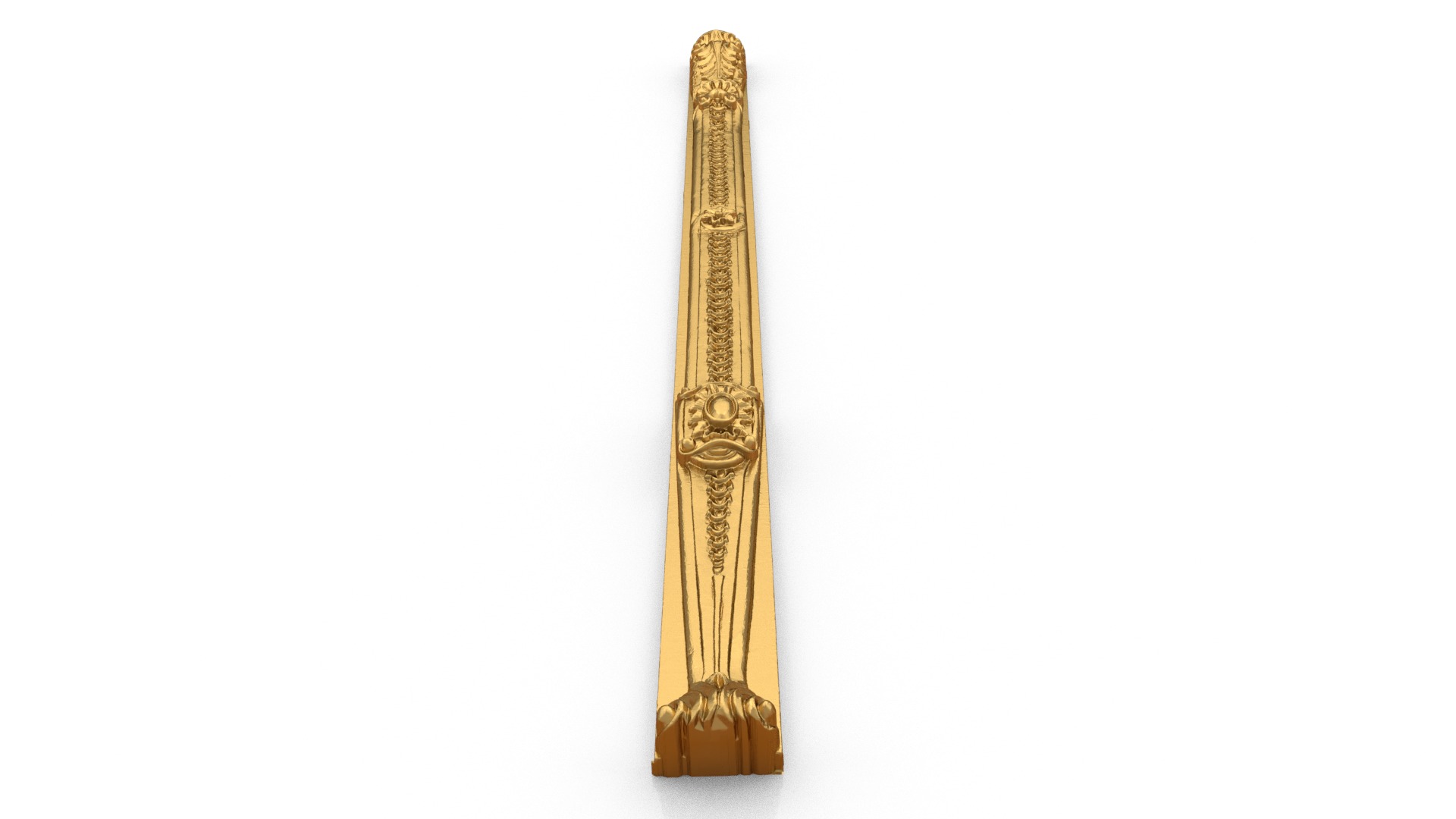Classic decor ornament carved 03  3D model_5
