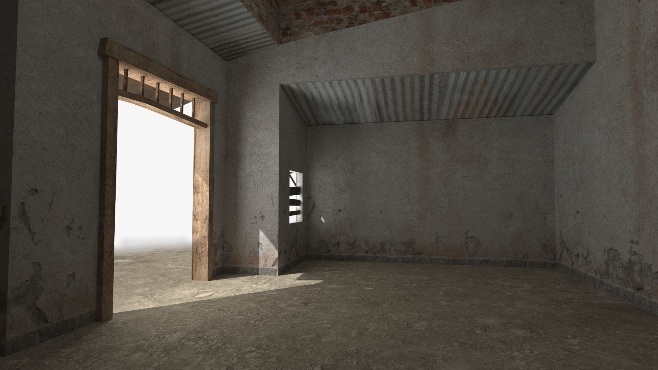 Slum x5 Low-poly 3D model_6