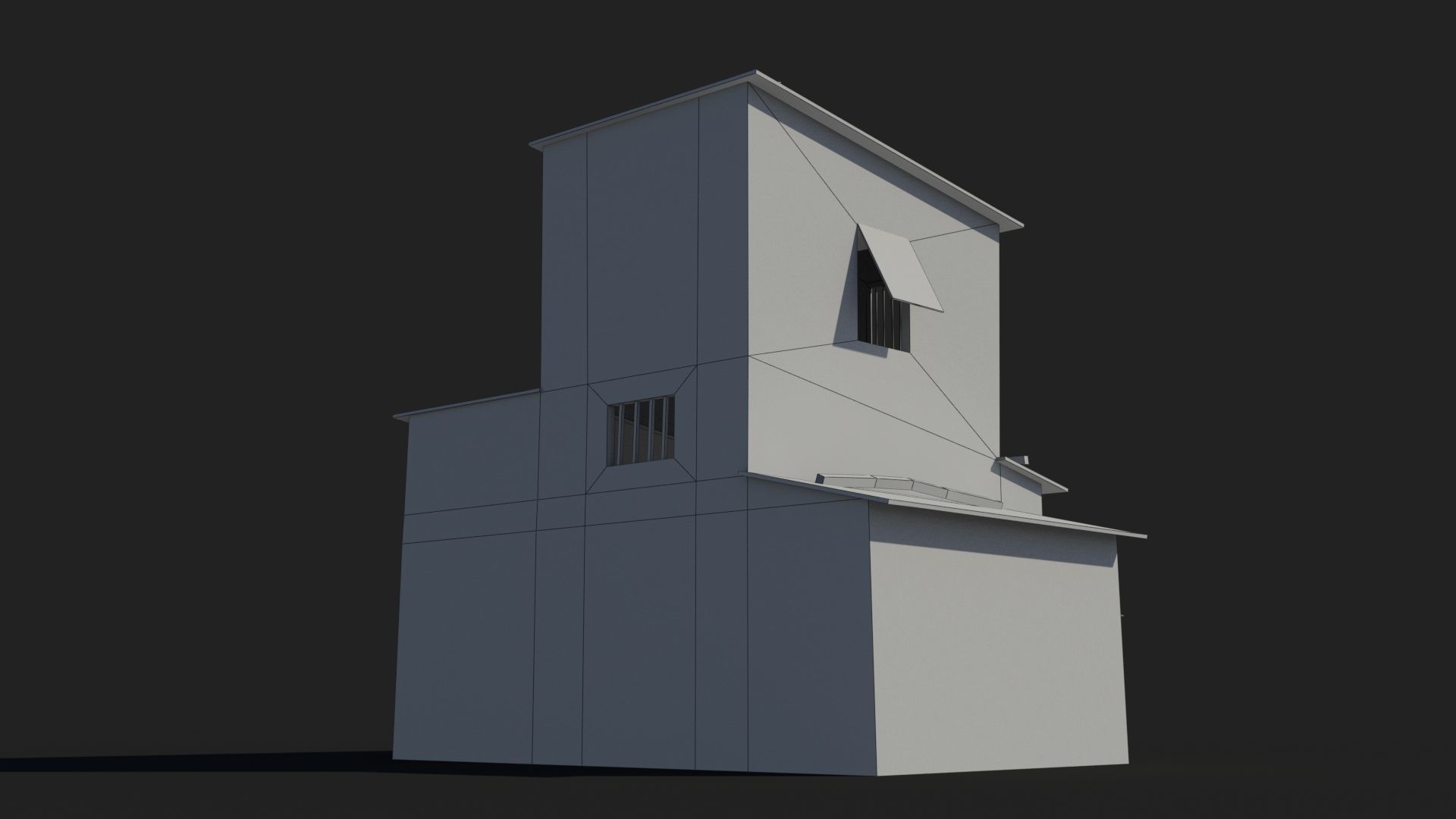 Slum x5 Low-poly 3D model_11