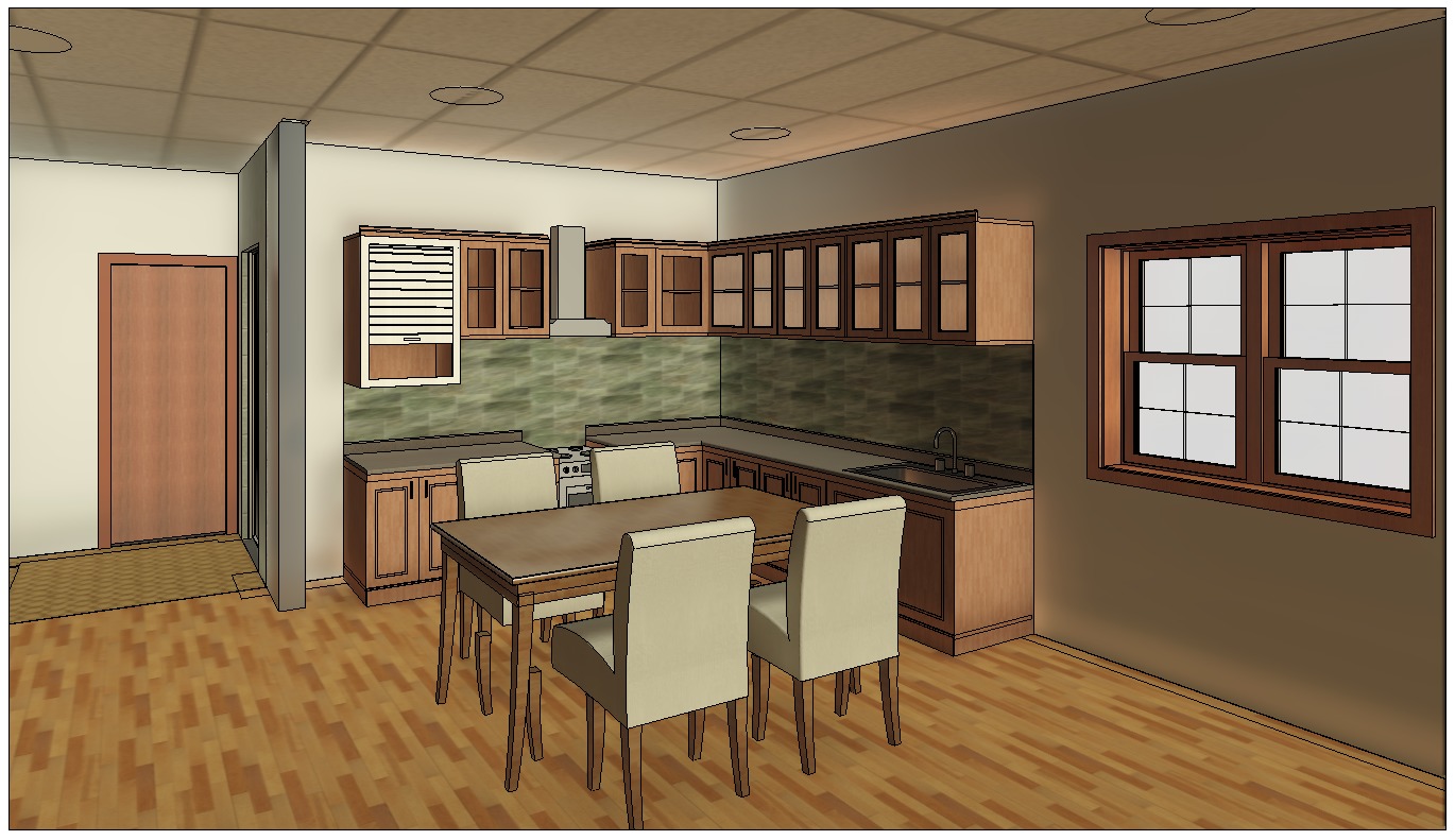 Two bedrooms small House model  3D model_9