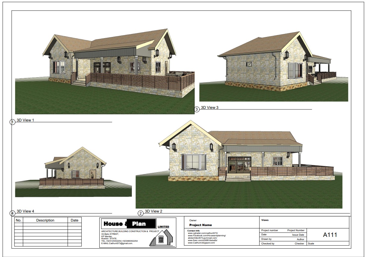 Two bedrooms small House model  3D model_11