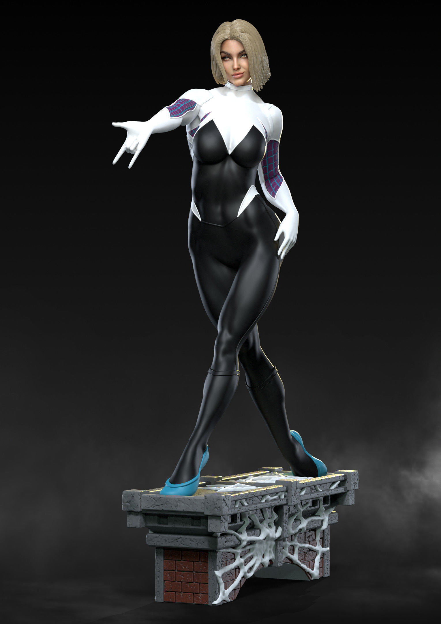 Spider Gwen 3D print model_5