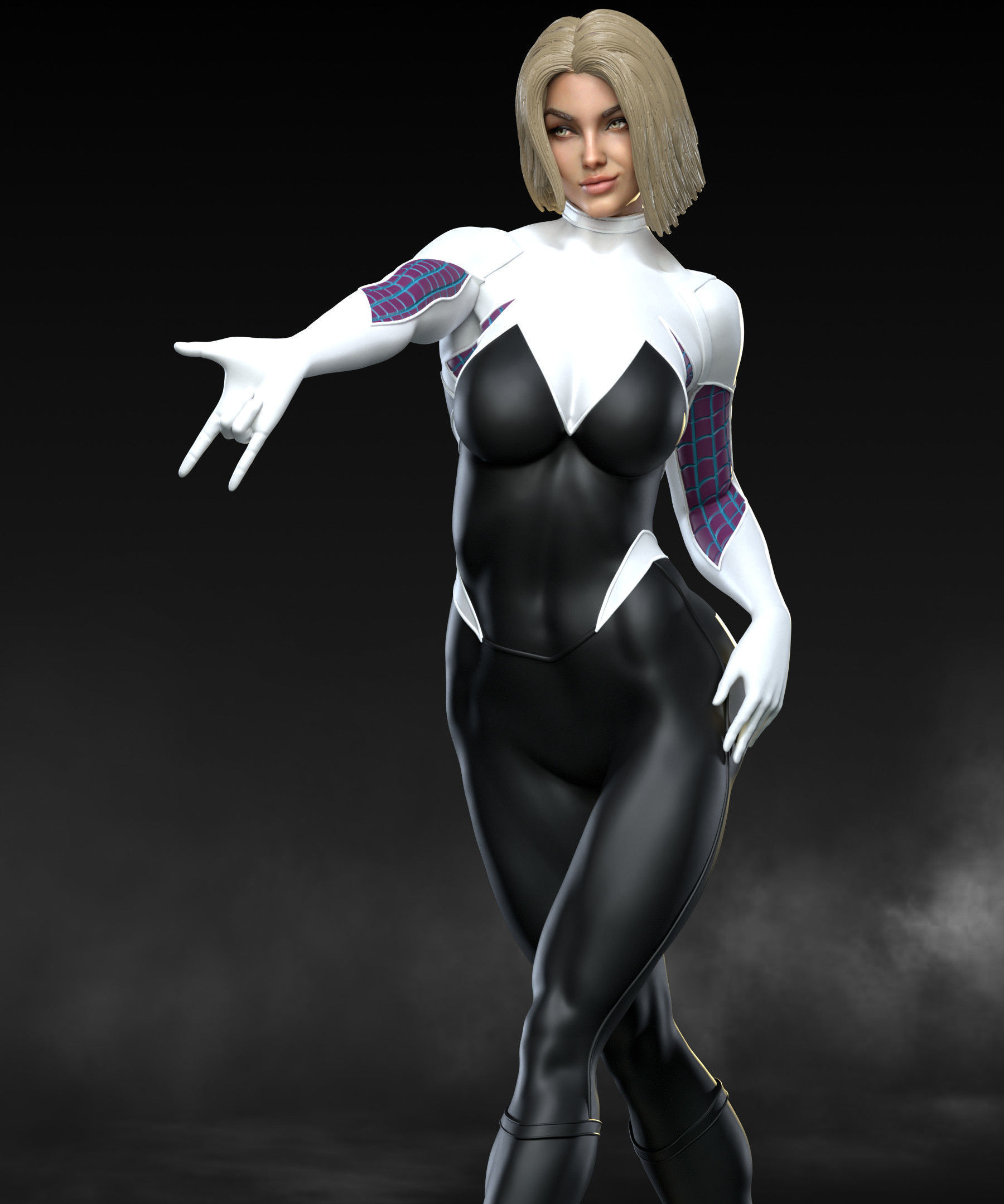 Spider Gwen 3D print model_4
