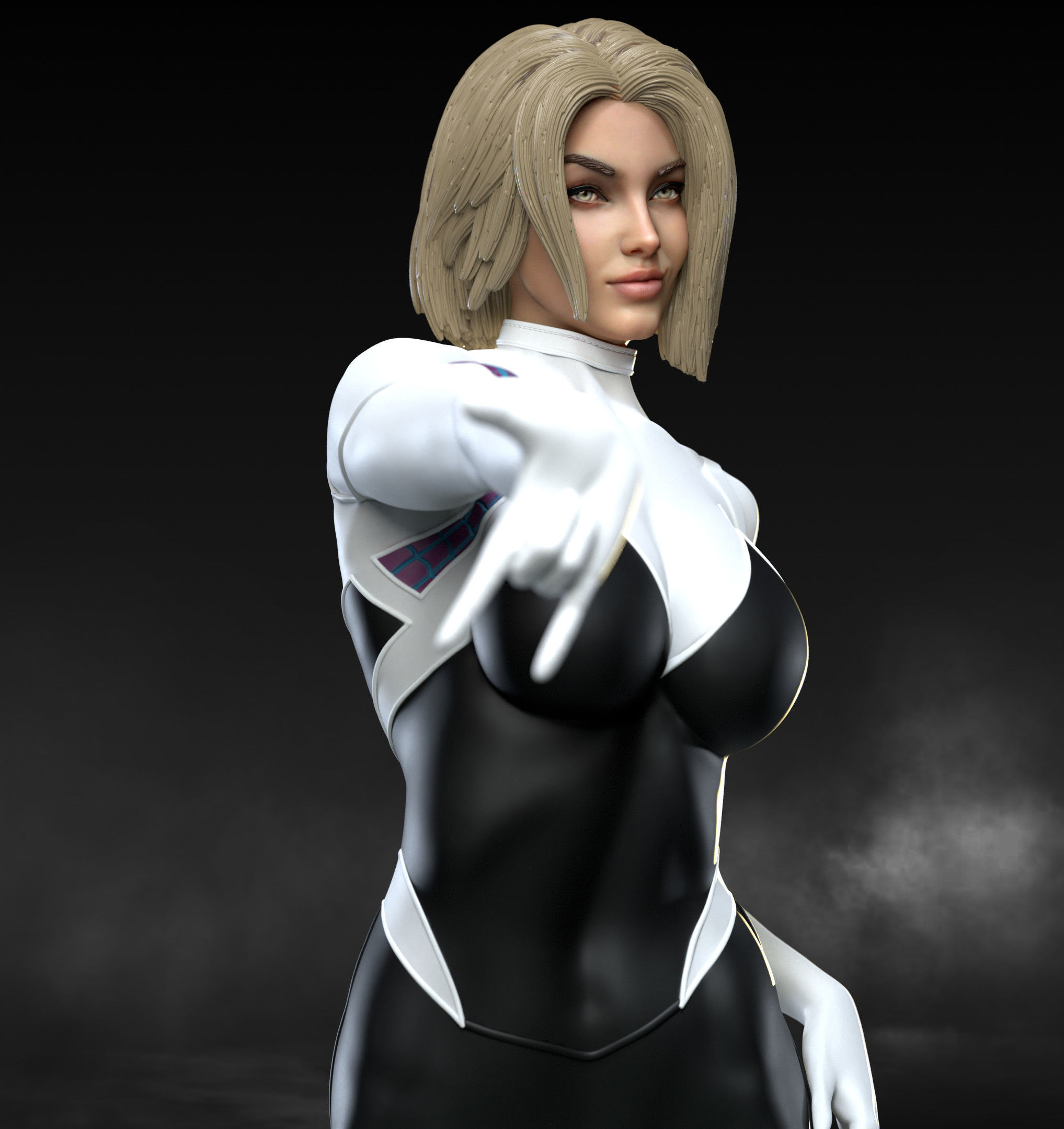 Spider Gwen 3D print model_6