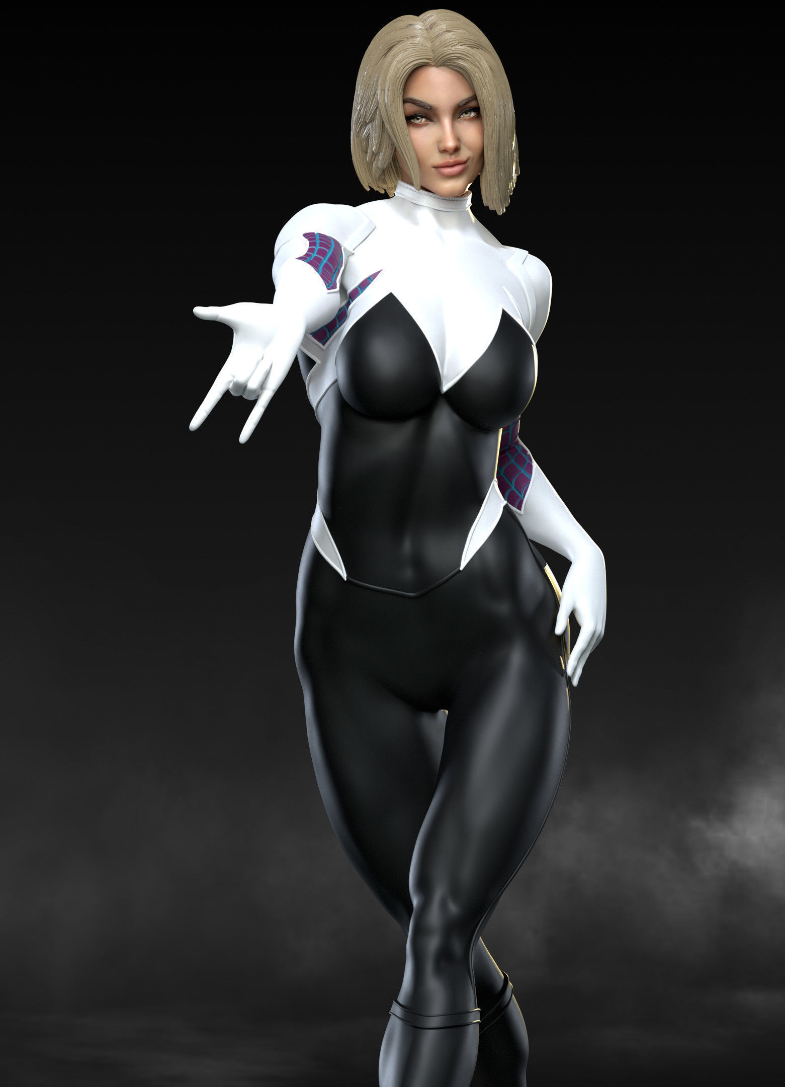 Spider Gwen 3D print model_8