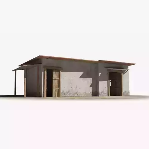 Slum x12 Low-poly 3D model