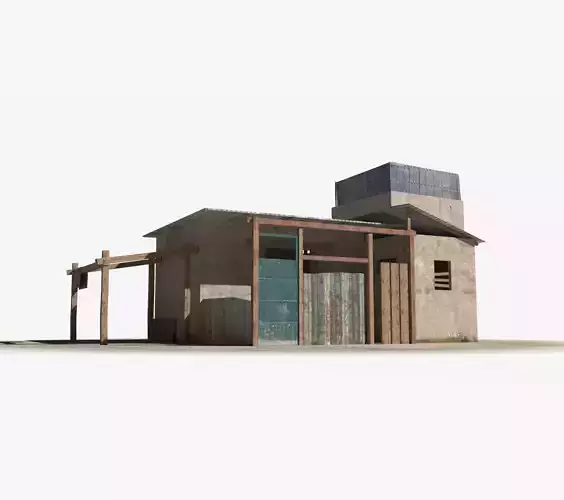Slum x16 Low-poly 3D model