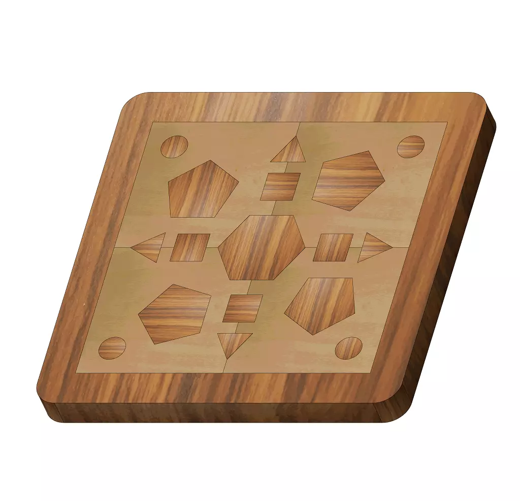 Kids Wooden Puzzle Toy 3D print model_0
