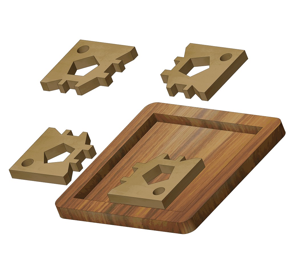 Kids Wooden Puzzle Toy 3D print model_2