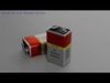 9V Battery Free low-poly 3D model_1