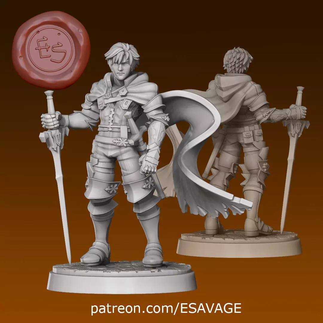 Clive Rosfield - FFXVI - 32mm Scale Miniature 3D print model_0