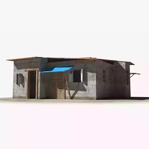 Slum x20 Low-poly 3D model