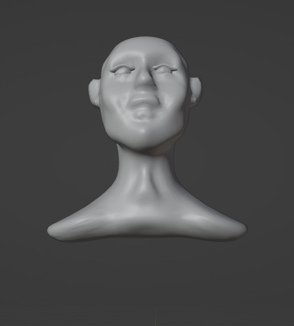 Human head for 3d modeling Free low-poly 3D model_5