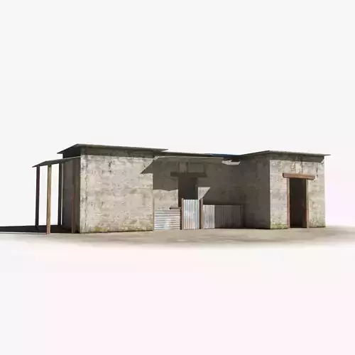 Slum x21 Low-poly 3D model